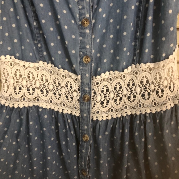 PINS & NEEDLES - CHAMBRAY CROCHET SUNDRESS - Picture 6 of 8